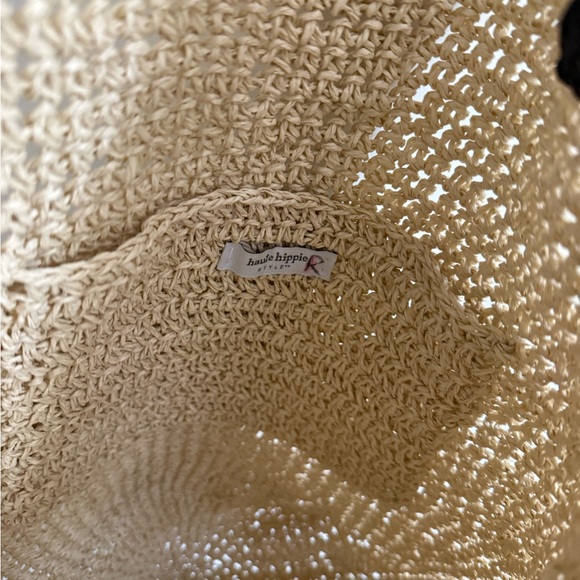 NWT - Haute Hippie straw raffia Woven Tote Bag - Picture 4 of 4
